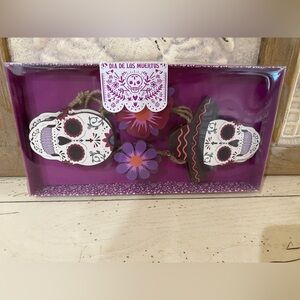 Dia De Los Muertas 3.9ft Garland - sugar Skulls floral - Brand new!